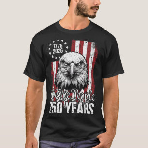 Die Menschen 250 Jahre USA Patriotischer Adler 177 T-Shirt