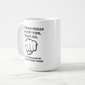 Die Menschen beherrschen Funny Mug Kaffeetasse (Vorderseite Links)