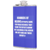 Die Menschen entscheiden sich für Lebensgedichte Flachmann (Links)