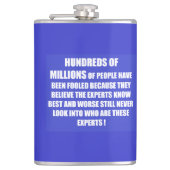 Die Menschen entscheiden sich für Lebensgedichte Flachmann (Vorderseite)