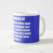 Die Menschen entscheiden sich für Lebensgedichte Jumbo-Tasse (Vorderseite Rechts)