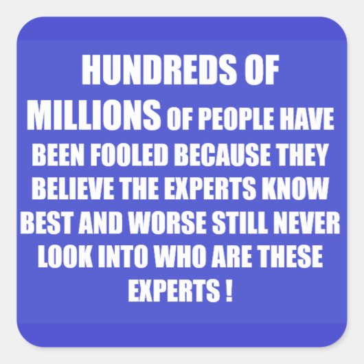 Die Menschen entscheiden sich für Lebensgedichte Quadratischer Aufkleber (Vorderseite)