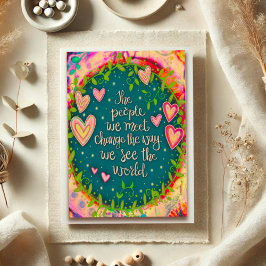 Die Menschen inspirieren, die wir treffen, um Insp Karte