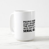 Die Menschen müssen anfangen zu schätzen Kaffeetasse (Vorderseite Links)