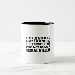 Die Menschen müssen anfangen zu schätzen Zweifarbige Tasse