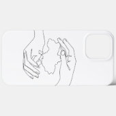 Die Menschen schützen die Ukraine. Ukrainisch Case-Mate iPhone Hülle (Rückseite (Horizontal))