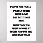 DIE MENSCHEN SIND FICKLE POSTER (Vorne)