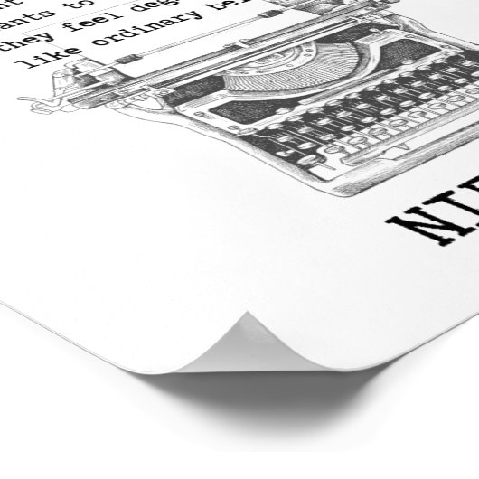 Die Menschen sind immer wütend auf jeden, der ande Poster (Ecke)