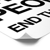 DIE MENSCHEN SIND MENSCHEN, DIE DAS Hass beenden Poster (Ecke)