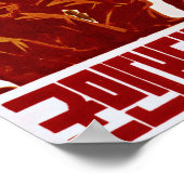 Die Menschen sind so hart wie Stahl. Nordkorea Poster (Ecke)