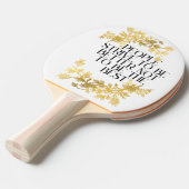 "Die Menschen streben danach, besser zu sein, nich Tischtennis Schläger (Vorderseite)