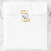 Die Menschen streben danach, besser zu sein, nicht Quadratischer Aufkleber (Tasche)