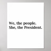 Die Menschen unterstützen Kamala Harris für Präsid Poster (Vorne)