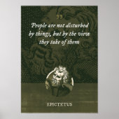 Die Menschen werden nicht von Dingen gestört, sond Poster (Vorne)