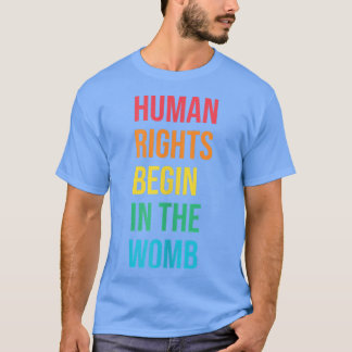 Die Menschenrechte beginnen in den Redewendungen d T-Shirt