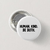 Die Menschheit ist beides Button (Vorne & Hinten)