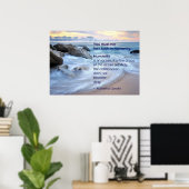 Die Menschheit ist ein Ozean - Zitat von Mahatma G Poster (Heimbüro)