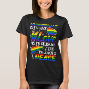 Die Menschheit ist meine Liebe der Rasse ist mein T-Shirt