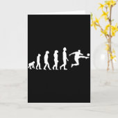 Die menschliche Evolution endet mit der Kickbewegu Karte (Gelbe Blume)
