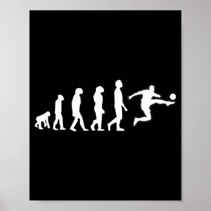 Die menschliche Evolution endet mit der Kickbewegu Poster