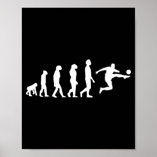 Die menschliche Evolution endet mit der Kickbewegu Poster (Vorne)