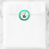 Die menschliche Flagge Runder Aufkleber (Tasche)