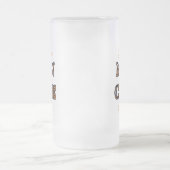 Die menschliche Höhle verbrannte Texteffekt Mattie Mattglas Bierglas (Mittel)