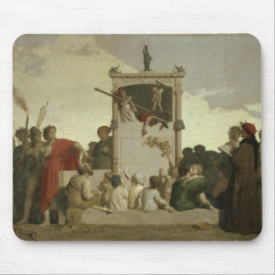 Die menschliche Komödie, c.1852 Mousepad