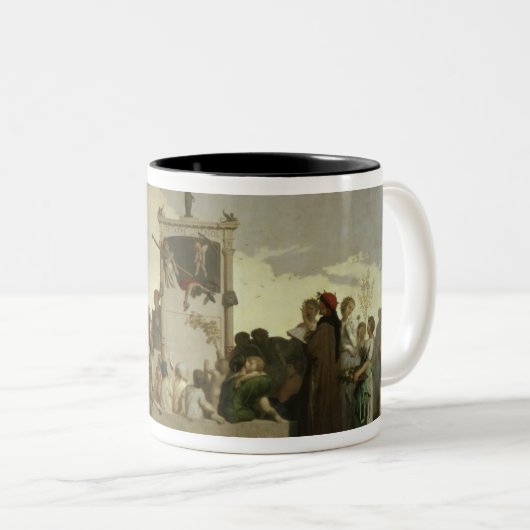 Die menschliche Komödie, c.1852 Zweifarbige Tasse (VorderseiteRechts)