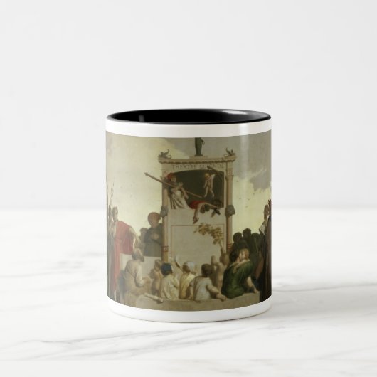 Die menschliche Komödie, c.1852 Zweifarbige Tasse (Mittel)