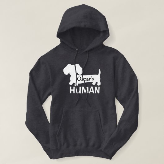 Die menschliche Personalisierte Hoodie der Dackel (Design vorne)