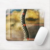 Die menschliche Wirbelsäule Mousepad (Mit Mouse)
