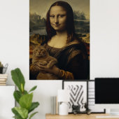 Die Meow Lisa Poster (Heimbüro)