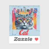 Die merkwürdige Katze Aufkleber (Blatt)