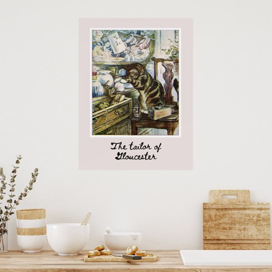 Die merkwürdige Katze Poster (Küche)