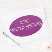 Die merkwürdigen Schwestern Ovaler Aufkleber (Umschlag)