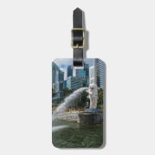 Die Merlion Statue, Singapur Gepäckanhänger (Vorderseite vertikal)