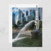 Die Merlion Statue, Singapur - Postkarte (Vorne/Hinten)