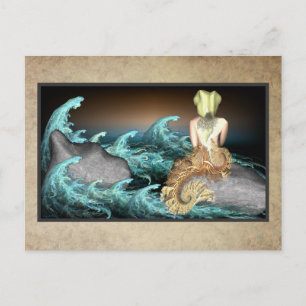 Die Mermaid-Postkarte Postkarte