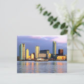 Die Mersey Ferry & LIverpool Wasserfront Postkarte (Stehend Vorderseite)