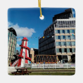 Die Messe, das Stadtzentrum Keramikornament (Vorderseite)