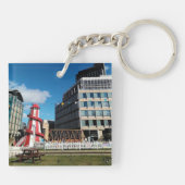 Die Messe, das Stadtzentrum Schlüsselanhänger (Rückseite)