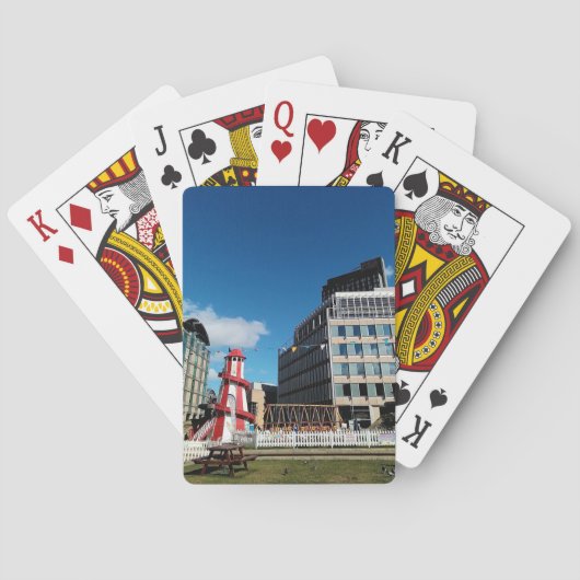 Die Messe, das Stadtzentrum Spielkarten (Rückseite)