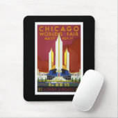 "Die Messe der Welt, Chicago, 1933" Vintag Mousepad (Mit Mouse)