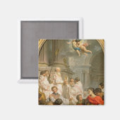 Die Messe St. Basil (Öl auf Leinwand) Magnet (Vorderseite/Rückseite)
