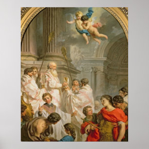 Die Messe St. Basil (Öl auf Leinwand) Poster
