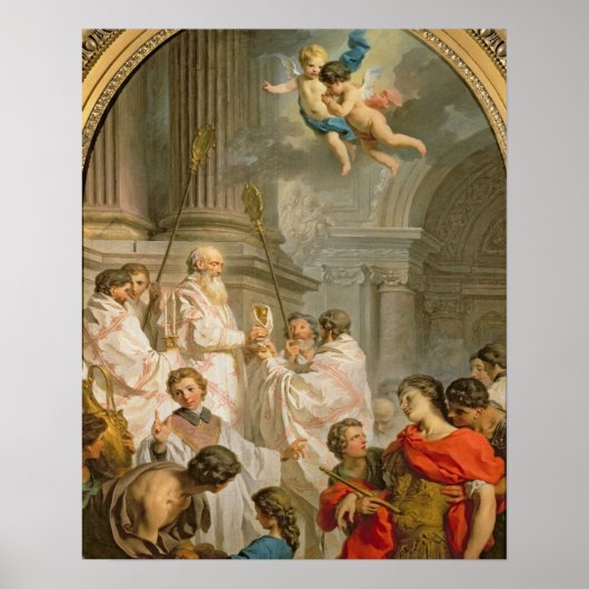 Die Messe St. Basil (Öl auf Leinwand) Poster (Vorne)