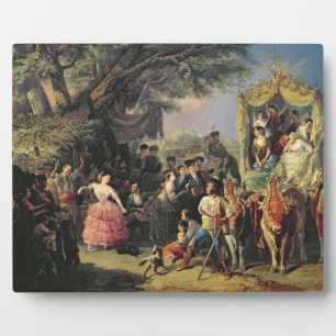 Die Messe von Santiponce (Öl auf Leinwand) Fotoplatte