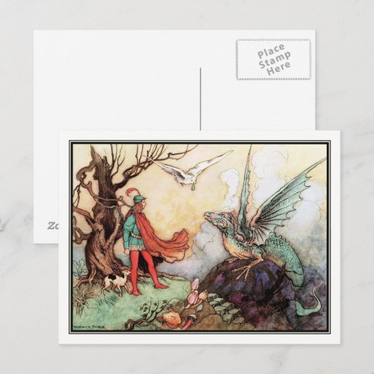 Die Messe von Warwick Goble Postkarte (Vorne/Hinten)