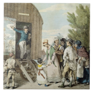 Die Messen: Die Show, c.1821 (Farbelitho) Fliese